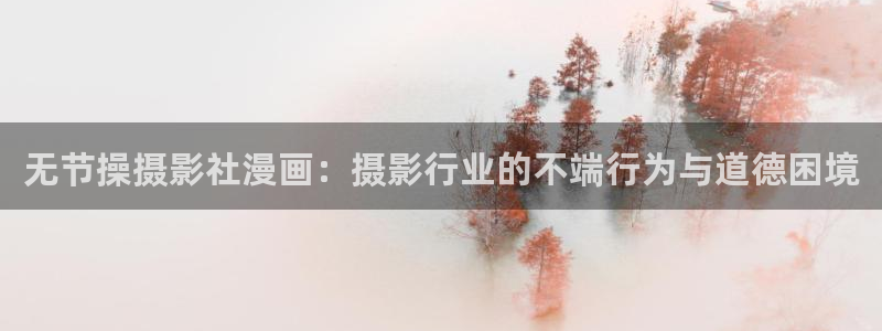 羞羞汗汗歪歪yy漫画：无节操摄影社漫画：摄影行业的不端行为与道德困境